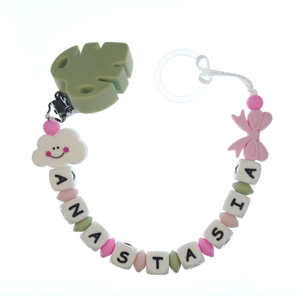 Catenella portaciuccio personalizzata — esempio reale (Anastasia)