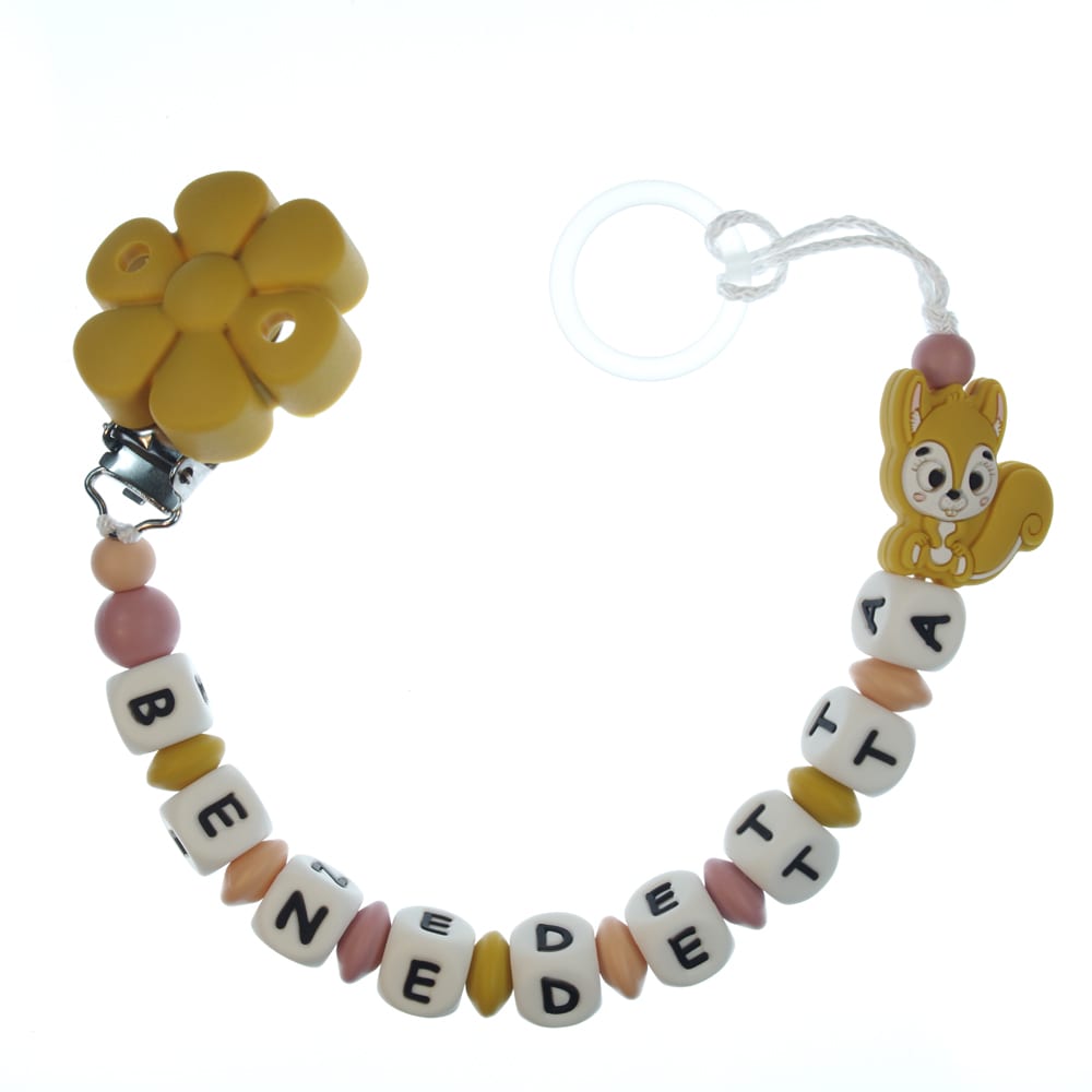Catenella portaciuccio personalizzata — esempio reale (Benedetta)