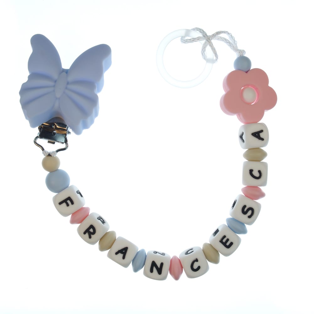 Catenella portaciuccio personalizzata — esempio reale (Francesca)