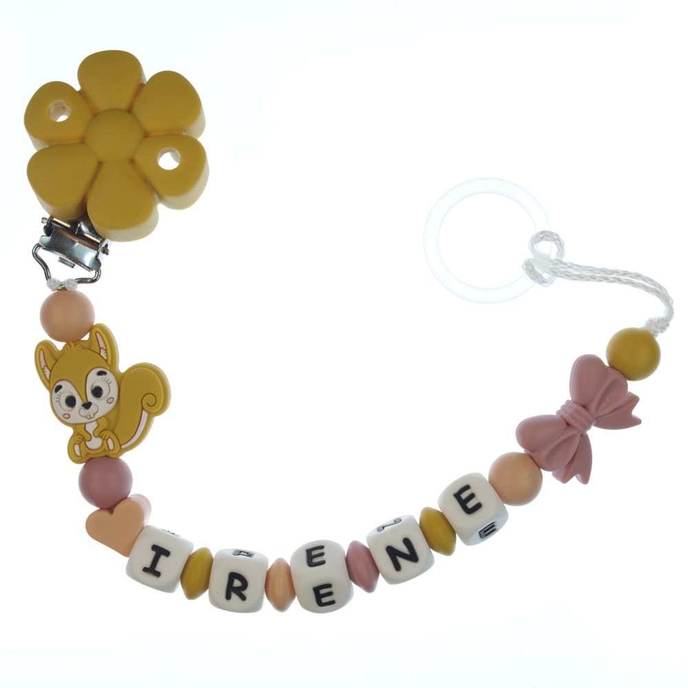 Catenella portaciuccio personalizzata — esempio reale (Irene)