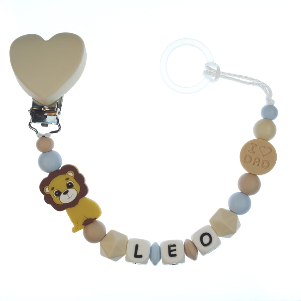 Catenella portaciuccio personalizzata — esempio reale (Leo)