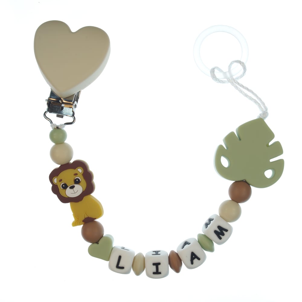 Catenella portaciuccio personalizzata — esempio reale (Liam)