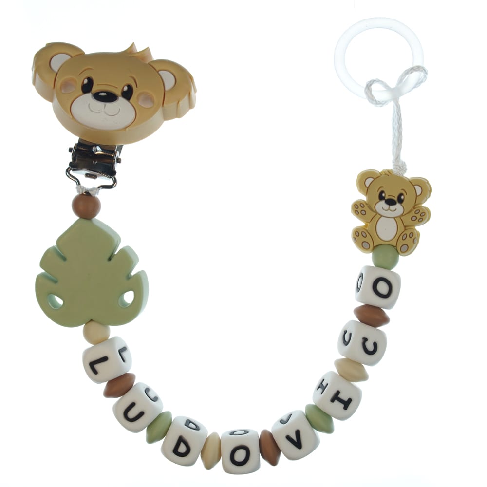 Catenella portaciuccio personalizzata — esempio reale (Ludovico)