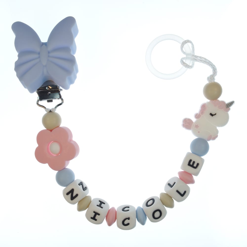 Catenella portaciuccio personalizzata — esempio reale (Nicole)