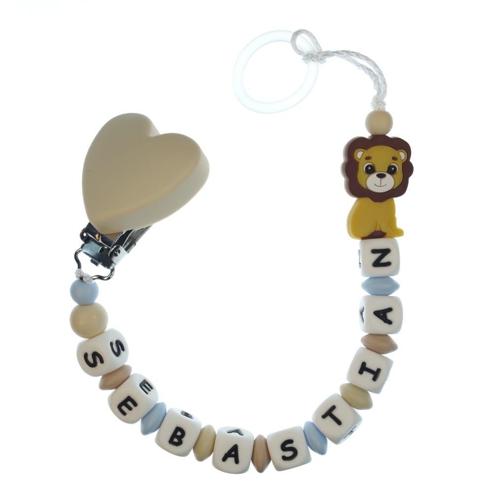 Catenella portaciuccio personalizzata — esempio reale (Sebastian)