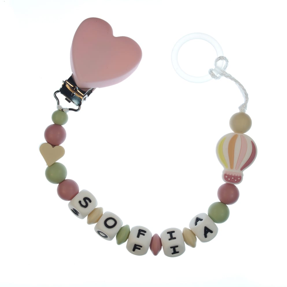 Catenella portaciuccio personalizzata — esempio reale (Sofia)