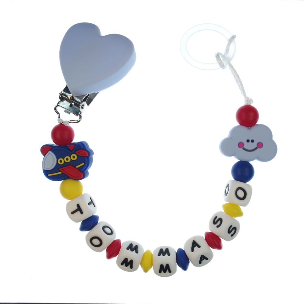 Catenella portaciuccio personalizzata — esempio reale (Tommaso)