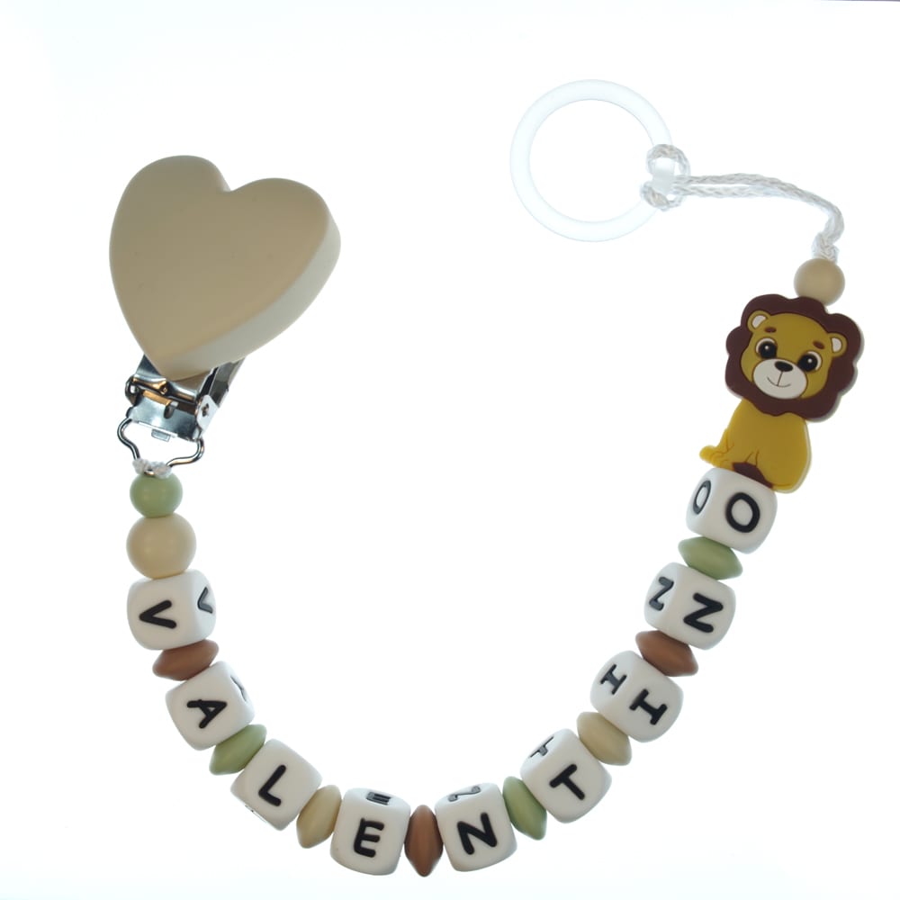 Catenella portaciuccio personalizzata — esempio reale (Valentino)