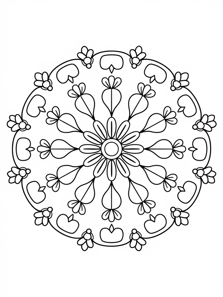 Mandala fiore Festa della Mamma