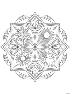 Mandala delle quattro stagioni
